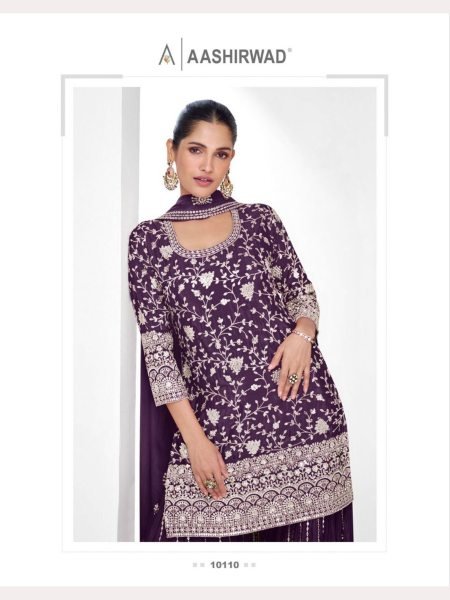 Premium Chinon Silk Fully Stitched Plazzo Suits  Designer Plazzo Salwar Suits Wholesale