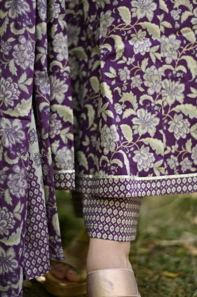 Premium Cotton Anarkali Kurti Pant Set With Heavy Work Neckline Anarkali Kurtis 