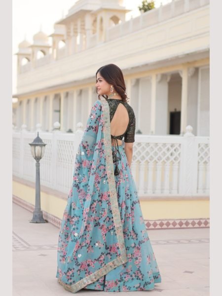 Premium Digital Printed Russian Silk Lehenga Choli  Designer Lehenga Choli