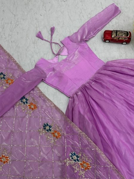 Premium Fendy Gown Set Embroidered Sequence Work New Collection Ready to Wear Gown at Wholesale Price Kurti With Dupatta Wholesale