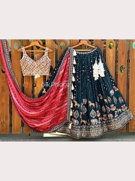 Premium Georgette Silk Embroidery Work Lehenga Choli  Designer Lehenga Choli