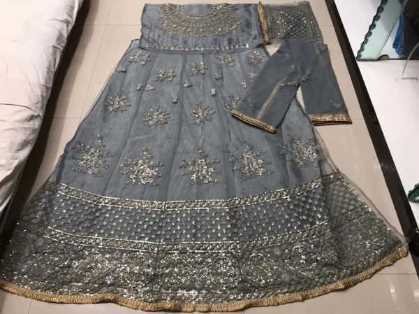  Premium heavy net designer gown style fancy party wear anarkali gown cum salwar suit maisha 7201 color Anarakali Gown Wholesale