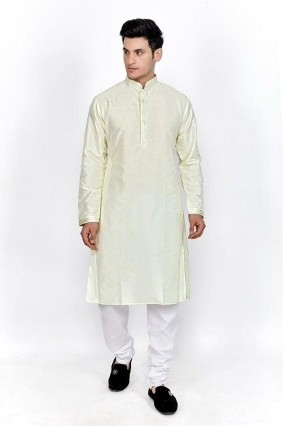 Premium Heavy Silk With Embroidery Mens Kurta Pajama   Kurta Pajama Wholesale