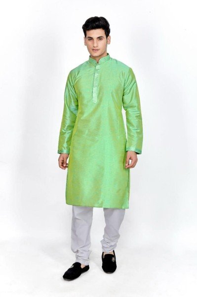Premium Heavy Silk With Embroidery Mens Kurta Pajama   Kurta Pajama Wholesale