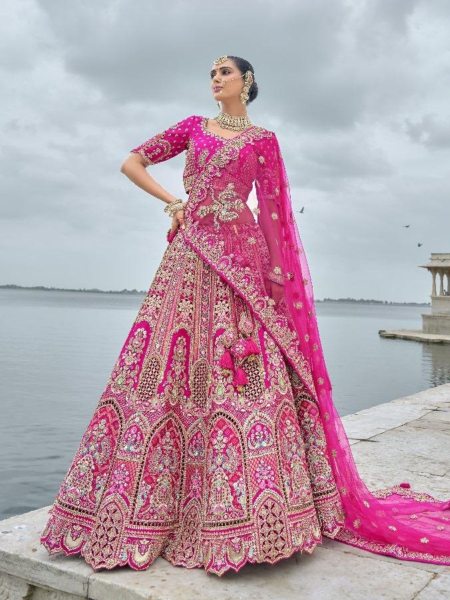 Premium Look Silk Embroiderd Bridal Lehenga Choli Manfacture in surat Gujarat  Bridal Lehenga Choli