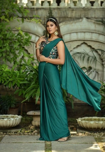 Premium Malai Pure Lycra Saree  Bollywood Fancy Sarees Wholesale