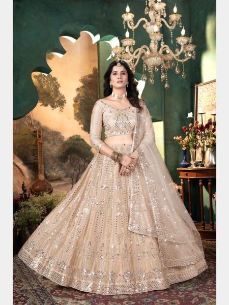 Premium Malai Satin Embroidery Lehenga Choli  Designer Lehenga Choli