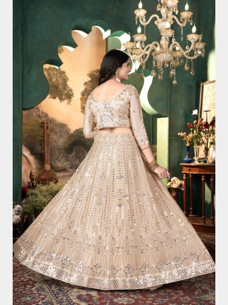 Premium Malai Satin Embroidery Lehenga Choli  Designer Lehenga Choli