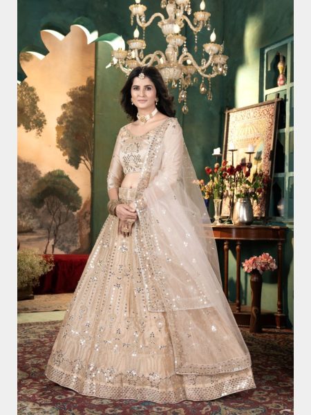 Premium Malai Satin Embroidery Lehenga Choli  Designer Lehenga Choli