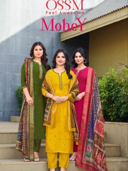 Budget Friendly Mohey Festive Suit Sets Viscose Silk with Stylish Dupattas Full Set Kurti