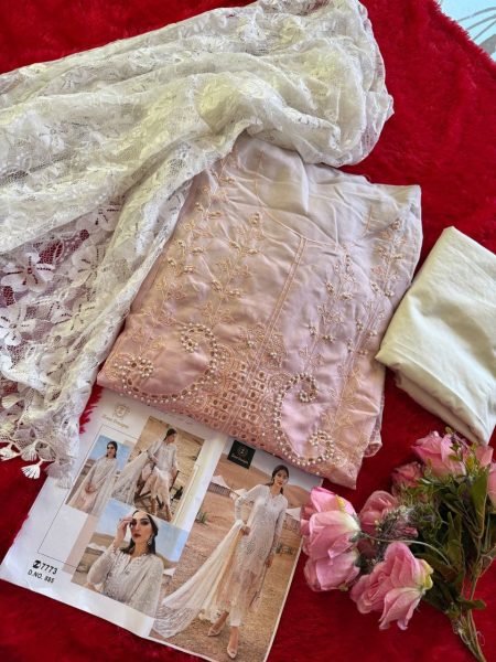 Premium Pakistani Style Cambric Cotton Suits by Ziaaz Very Heavy Embroidered Moti Work Best Offer Now Premium Quality Pakistani Suits Wholesale