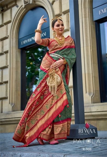 Premium Patola Silk With Hb Luxury Print Saree Cataloug At Lowest Price Patola Silk Sarees Wholesale