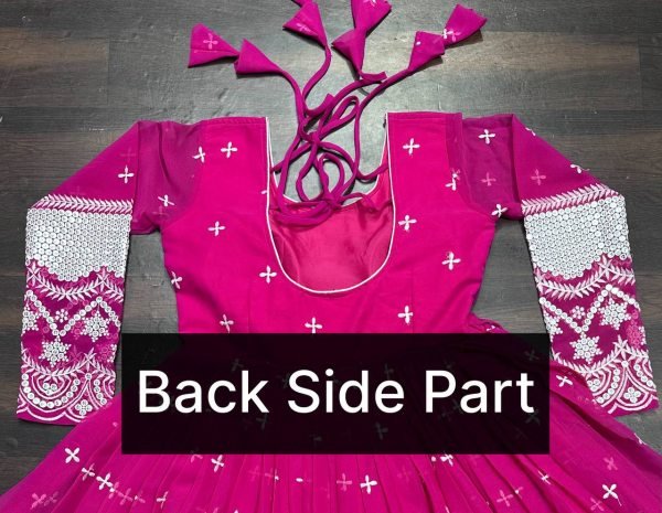 Premium Pink Readymade Anarkali Suit Set 3 Piece Womens Wear from Surat Wholesaler in Surat Anarkali Kurtis 