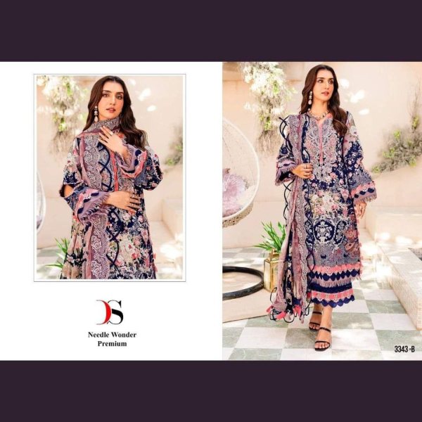 Premium Pure Cotton Embroidered Work Pakistani Suit  Pakistani Suits Wholesale