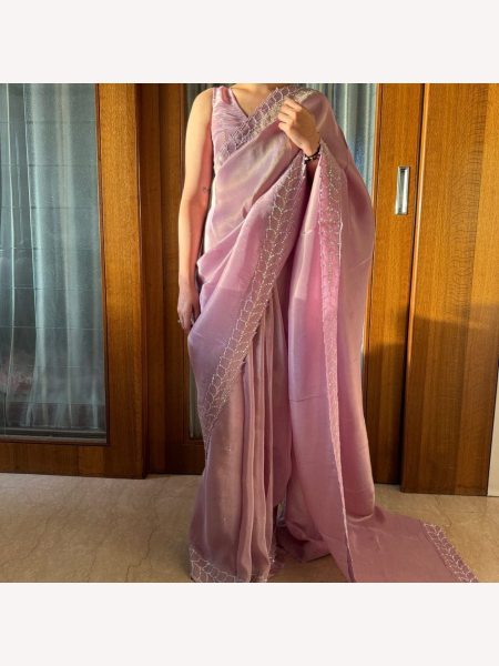 Premium  Pure Rangoli Silk Saree with Sequins work and  Border With Archa cut work Silk Sarees Wholesale