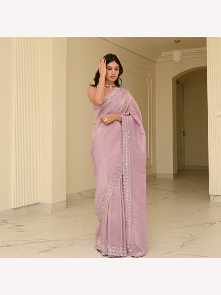 Premium  Pure Rangoli Silk Saree with Sequins work and  Border With Archa cut work Silk Sarees Wholesale