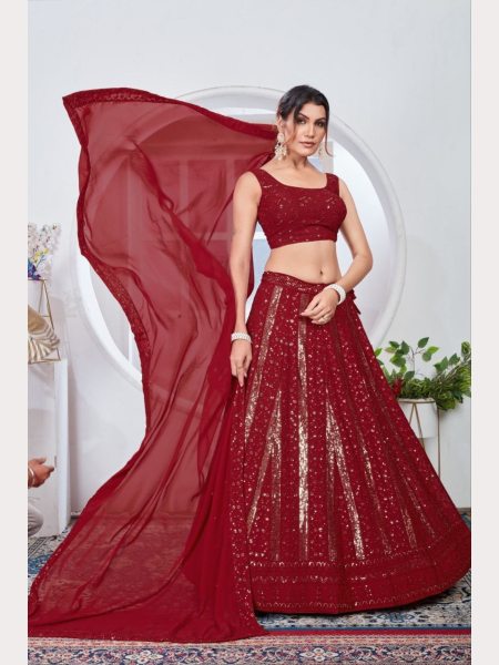 Premium Quality Fox Georgette Lehenga Choli  Designer Lehenga Choli