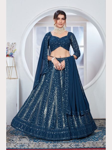 Premium Quality Fox Georgette Lehenga Choli  Designer Lehenga Choli