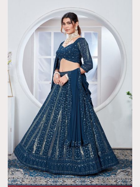 Premium Quality Fox Georgette Lehenga Choli  Designer Lehenga Choli