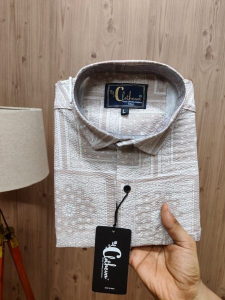  Premium Quality Heavy Popcorn Fabric Shirt Mens Shirt