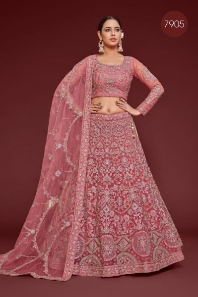 Premium Quality Zari Embroidery Work Lehenga Choli  Designer Lehenga Choli