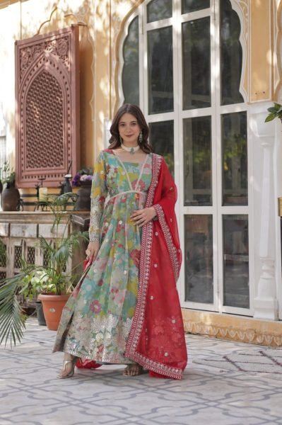 Premium Readymade Alia Cut Anarkali Gown With Dupatta Set For Best Price Ready To Wear Collection