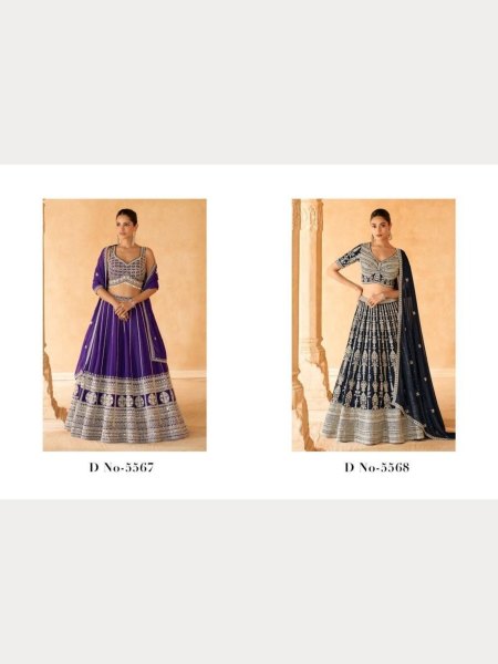 Premium Real Georgette Lehenga Choli With Embroidered Work  Designer Lehenga Choli