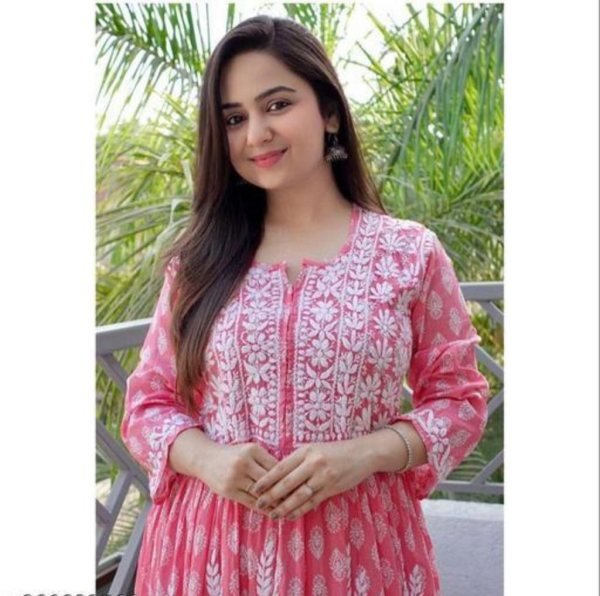 Premium Reyon cotton chikankari Kurtis Lucknowi Chikankari Kurtis Wholesale