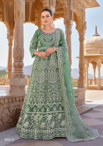 Premium Royal Pure Butterfly Net Anarkali Collection  Anarakali Gown Wholesale