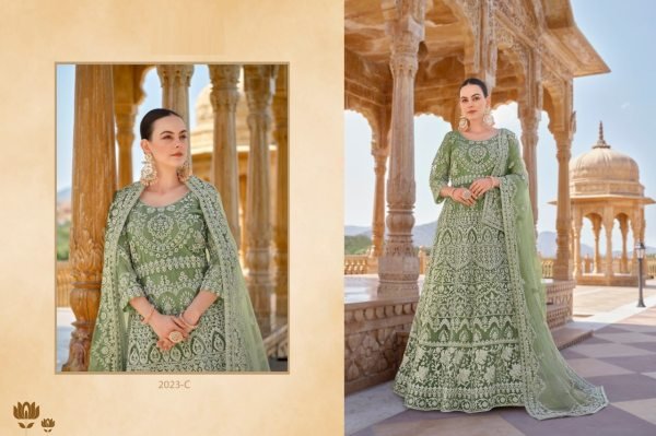 Premium Royal Pure Butterfly Net Anarkali Collection  Anarakali Gown Wholesale