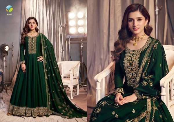 Premium Silk With Sequence Embroidery Work Anarakali Suit Anarakali Gown Wholesale