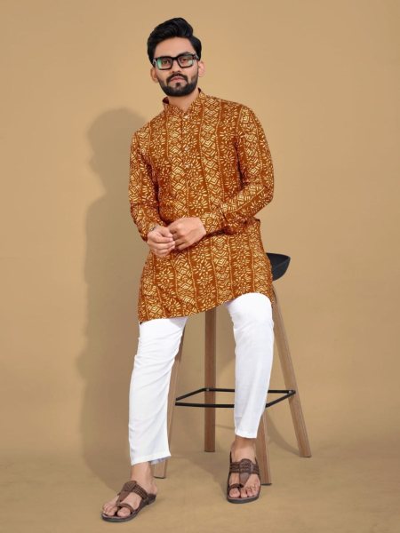  Premium Soft Cotton Foil Print Kurta Pajama  Kurta Pajama Wholesale