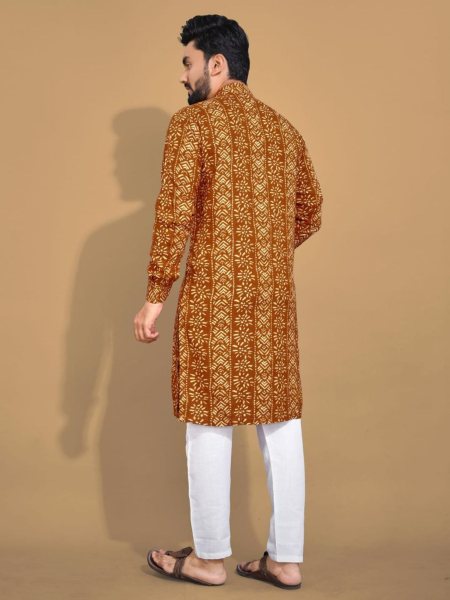  Premium Soft Cotton Foil Print Kurta Pajama  Kurta Pajama Wholesale