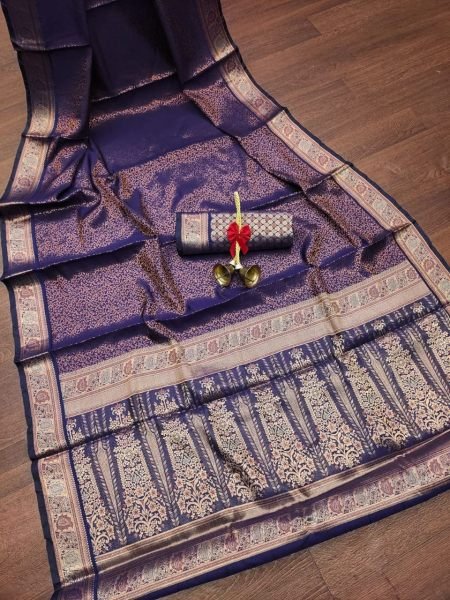 Premium Soft Kanjivaram Silk Saree With Zari Weaving Pattern Silk Sarees Wholesale