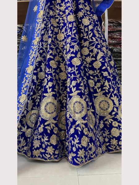 Premium Velvet Embroidery Work Lehenga Choli  Bridal Lehenga Choli