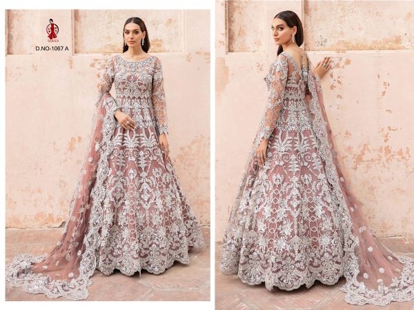  PRESENT BRIDAL ANARKALI GOWN Wedding Bridal Dress Wholesale