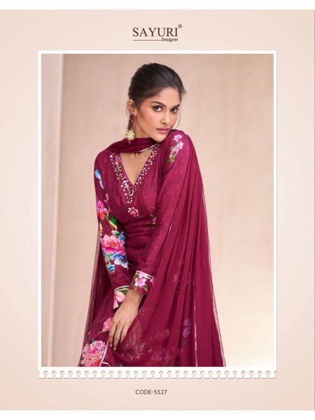 Present New Catalog Sayuri Designer Dahleez Pure Muslin With Hand Embellished Work  Full Set Salwar Kameez