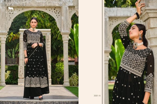 Present Rumana Sequence Work Traditional Readymade Salwar Suits Catalog Wholesaler Anarakali Gown Wholesale