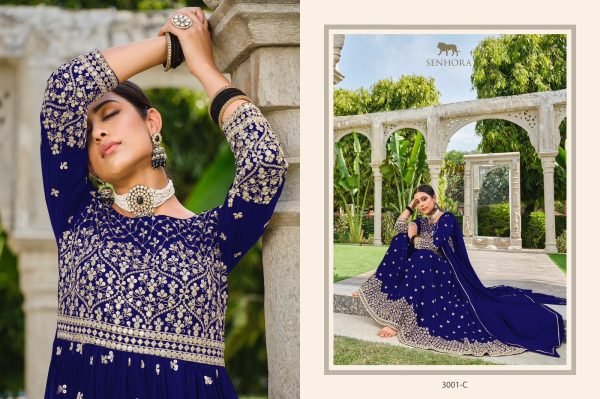 Present Rumana Sequence Work Traditional Readymade Salwar Suits Catalog Wholesaler Anarakali Gown Wholesale