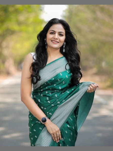 Presenting Banarasi Lichi Silk Sarees For Woman  Silk Sarees Wholesale