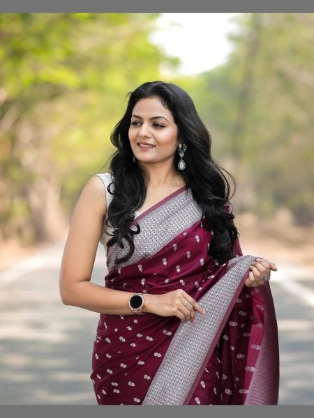 Presenting Banarasi Lichi Silk Sarees For Woman  Silk Sarees Wholesale