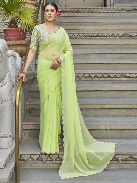 Presenting Beautiful  Fox Georgette Sarees Collection For Woman Georgette Sarees Wholesale