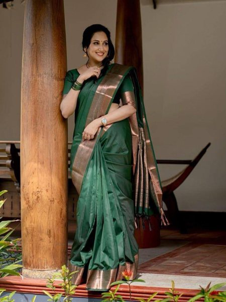 presenting Gorgeous  Organic Banarasi Silk  Saree  Sarees 