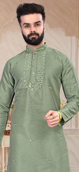 Presenting Men s Traditional wear mirror work  Kurta pant Kurta Pajama Wholesale
