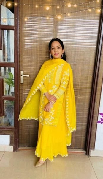Presenting New Georgette Plazzo Suit  Ready To Wear Collection