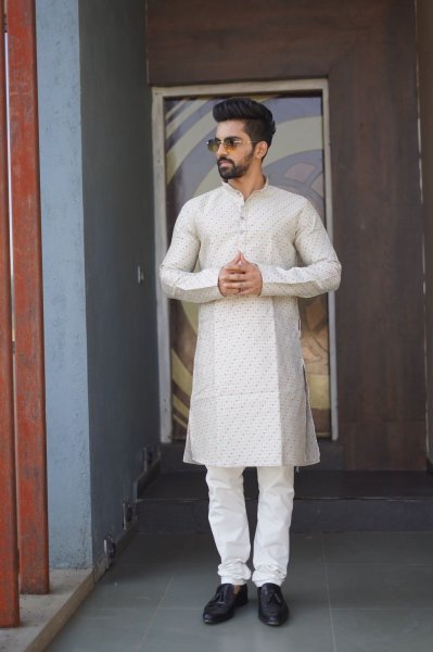 Presenting new heavy j card silk with amboj work traditional kurta Pant Kurta Pajama Wholesale