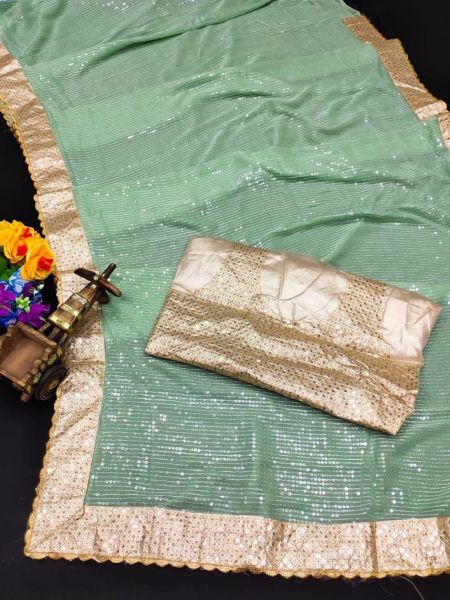 Most beautiful Georgette Sequence saree collection Bollywood Fancy Sarees Wholesale