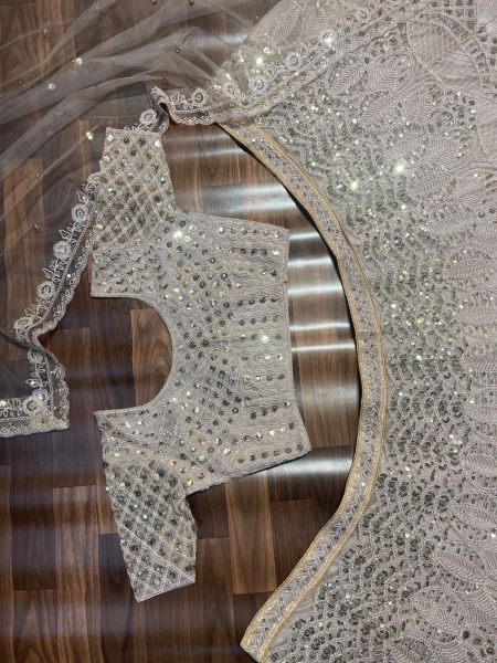 Presenting You Most Beautiful Latest Designer Silver Color Lehenga Collection Designer Lehenga Choli