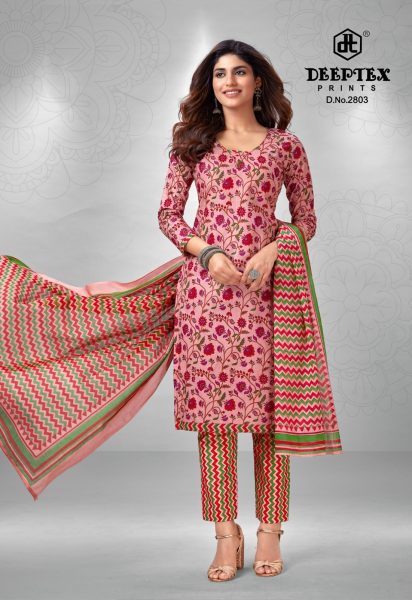 Presents  Deeptex Prints Chief Guest  vol 28 Cotton Dress Material Set Deeptex Dress Materials Wholesale