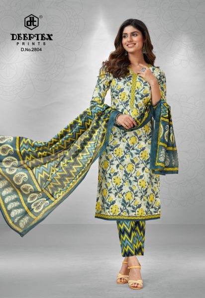 Presents  Deeptex Prints Chief Guest  vol 28 Cotton Dress Material Set Deeptex Dress Materials Wholesale